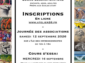 Offre: Cours de dessin, peinture, modelage pour enfants, ados et adultes