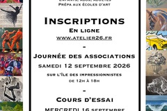 Offering: Cours de dessin, peinture, modelage pour enfants, ados et adultes