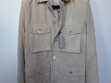 Selling with online payment: [EU][NO US TAX] NWT Stenströms beige suede field jacket, size S