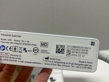Gebruikte apparatuur: I500 intra orale scanner 2024