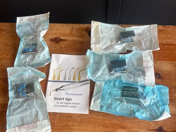 Gebruikte apparatuur: Partij originele Mectron Piezosurgery insert tips met houders