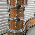 Selling with online payment:  1970's Ludwig Citrus Mod drum Set - 5 Piece RE WRAPPED