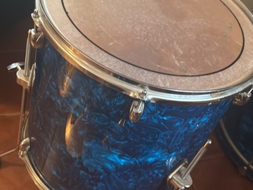 Selling with online payment: Gretsch Catalina Club Round Badge CT1-J403 3pc Drum Kit — Blue Sa