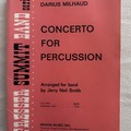 Selling with online payment: Band arrangement of Milhaud's Concerto for Percussion