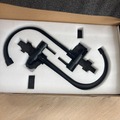 Nieuwe apparatuur: 4x koudwaterkraan Loretto zwart RVS