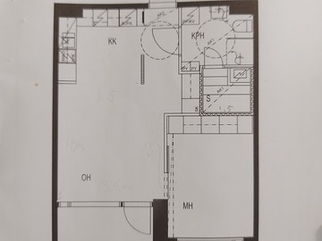 Renting out: Kalustamaton kaksio 46,5 m2, Leppävaarassa