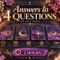 Selling: 4 Question Psychic Reading - Any Topic ✨
