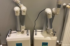 Gebruikte apparatuur: Extra-orale aerosol afzuigsystemen (Air purifier)