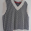 Selling: Pull sans manches noir & blanc - ZARA - L