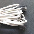 Zu verkaufen: câble blanc  fiche RJ11