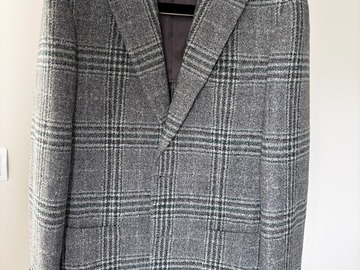 Selling with online payment: [EU][NO US TAX] LNWOT Suitsupply grey checked jacket, size 38R