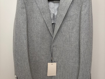 Selling with online payment: [EU][NO US TAX] NWT Suitsupply grey flannel blazer, size 38R