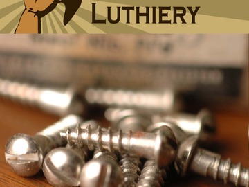 Selling with online payment: 12 1930s NOS #5 x 1/2" Round Head Nickel Plated Wood Screws
