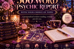 Selling: 500 WORD PSYCHIC REPORT- TOPIC OF YOUR CHOOSING