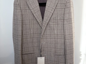 Selling with online payment: [EU] NWT Suitsupply light brown checked jacket, size 38R