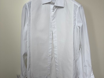 Selling with online payment: [EU][NO US TAX] LNWOT Lund & Lund white tuxedo shirt, size 15.75