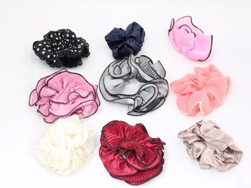 Liquidation & Wholesale Lot: (2000) Hair Bands Ponytail Holders Women Scrunchies Mixed Lot