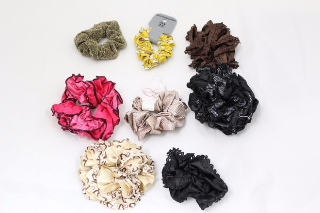 (2000) Hair Bands Ponytail Holders Women Scrunchies Mixed Lot