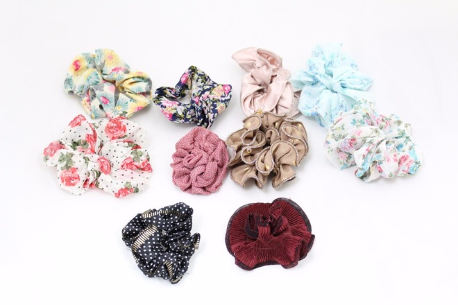 (2000) Hair Bands Ponytail Holders Women Scrunchies Mixed Lot