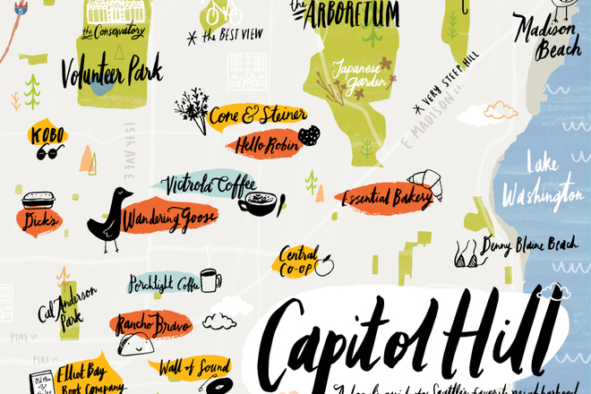Seattle WA, Capitol Hill, Park Off Street,  Designated Space