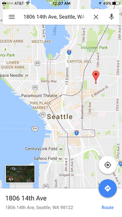 Seattle WA, Capitol Hill, Park Off Street,  Designated Space