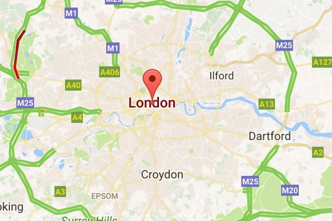 London UK, Parking at a Logo design agency