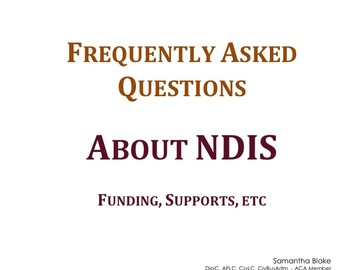 Giving Away: NDIS FAQ's