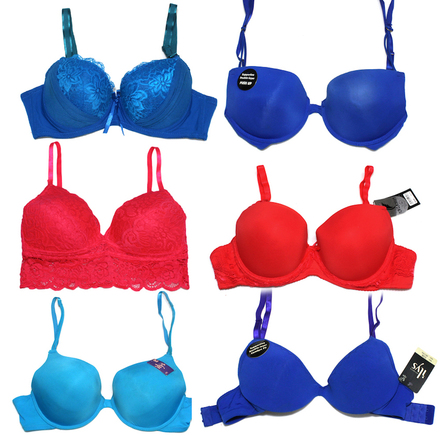 (66) Women Wholesale Boost Push Up Bras Lingerie Underwear