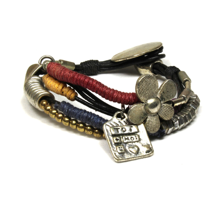 (474) Wholesale Mixed Rhinestone Alloy Bracelets Cuff Bangle
