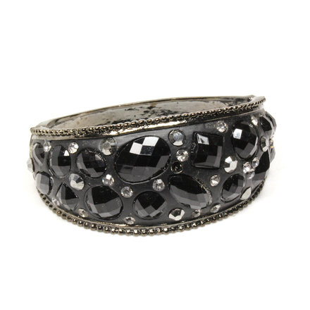 (474) Wholesale Mixed Rhinestone Alloy Bracelets Cuff Bangle