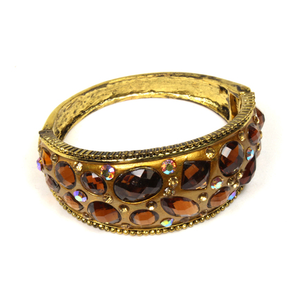 (474) Wholesale Mixed Rhinestone Alloy Bracelets Cuff Bangle