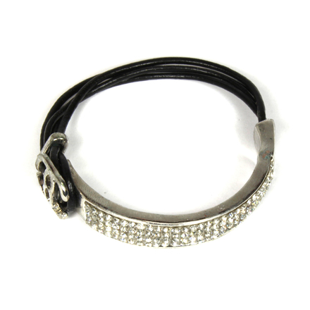 (474) Wholesale Mixed Rhinestone Alloy Bracelets Cuff Bangle