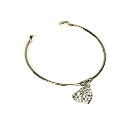 (474) Wholesale Mixed Rhinestone Alloy Bracelets Cuff Bangle