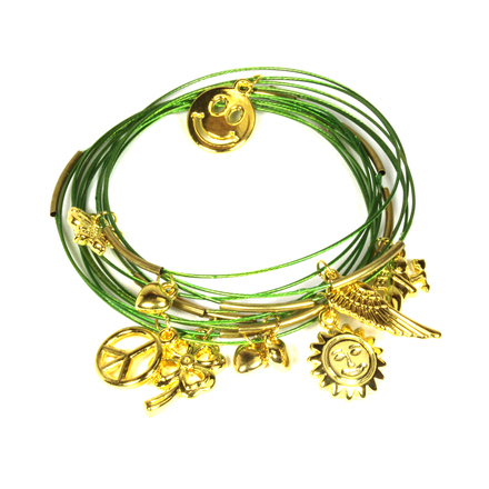 (474) Wholesale Mixed Rhinestone Alloy Bracelets Cuff Bangle