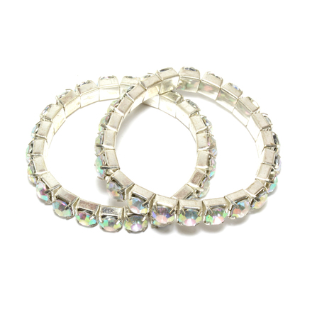 (474) Wholesale Mixed Rhinestone Alloy Bracelets Cuff Bangle