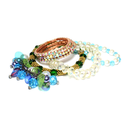 (474) Wholesale Mixed Rhinestone Alloy Bracelets Cuff Bangle