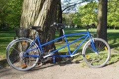 Tandem bicycle rental: City-Tandem - das gemütliche blaue in Leipzig mieten